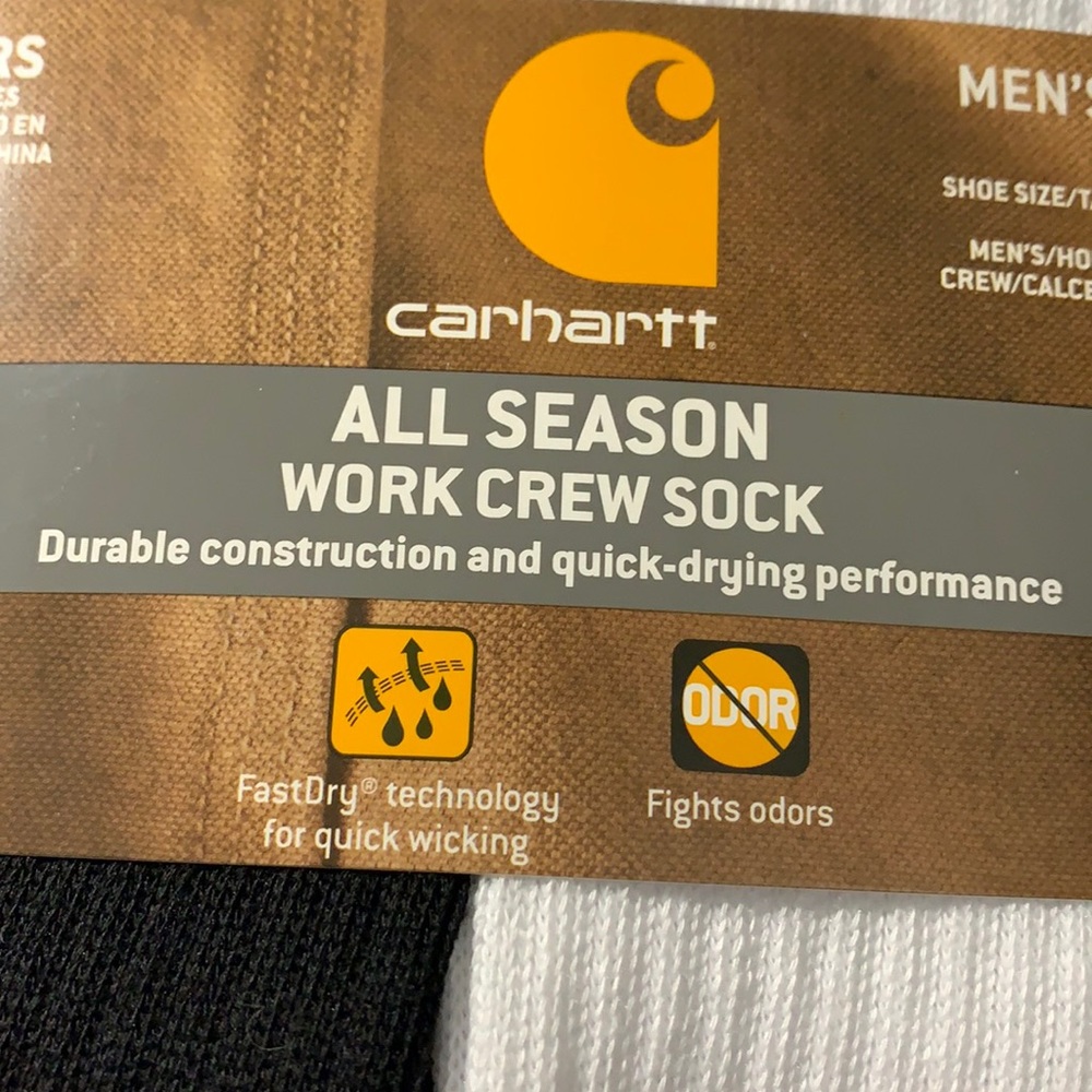 CARHARTT All Season Work Crew Socks size L - Picture 8 of 11